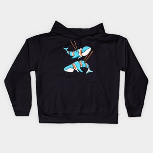 Cute Whale Sushi Kids Hoodie